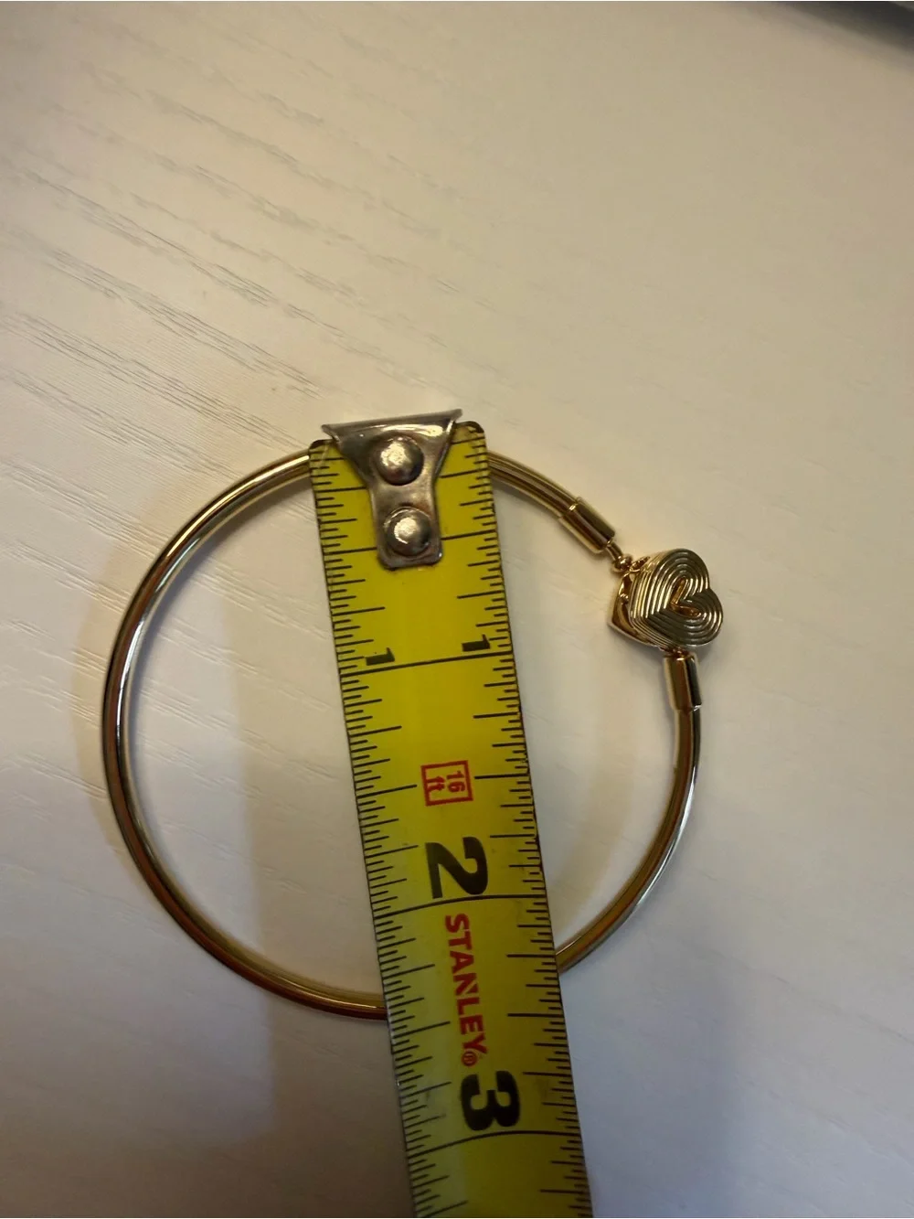 Pandora Radiating Heart Clasp Bangle - 14k Gold Plated - NWOT